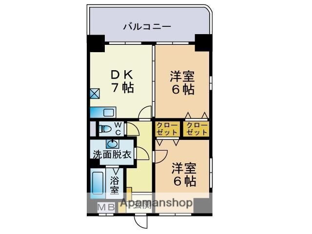 福岡県福岡市南区大橋１ 大橋駅 2DK マンション 賃貸物件詳細