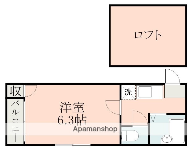 熊本県熊本市中央区坪井６ 1K アパート 賃貸物件詳細
