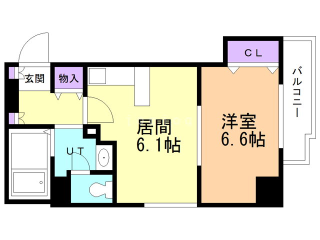 北海道札幌市北区北十九条西２ 北１８条駅 1DK マンション 賃貸物件詳細