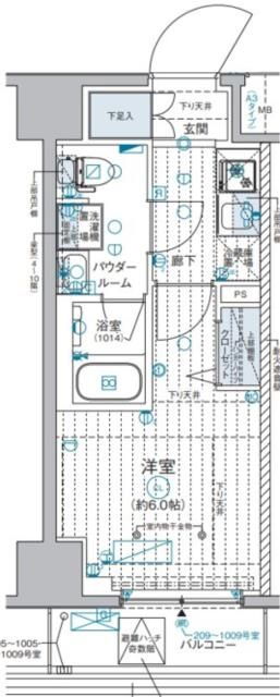 神奈川県横浜市西区浜松町 西横浜駅 1K マンション 賃貸物件詳細