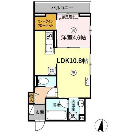 レスポワール・ド・牛田旭 3階 1LDK 賃貸物件詳細