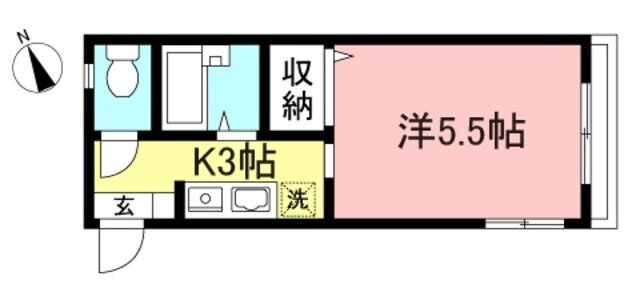 神奈川県川崎市多摩区東生田１ 向ヶ丘遊園駅 1K アパート 賃貸物件詳細