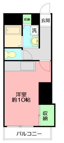 コーポ落合 1階 ワンルーム 賃貸物件詳細