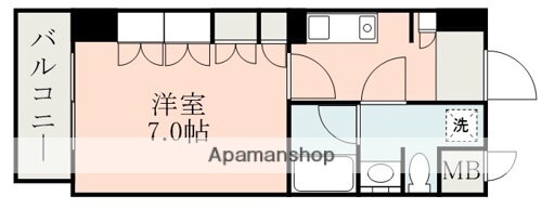 熊本県熊本市中央区草葉町 水道町駅 1K マンション 賃貸物件詳細
