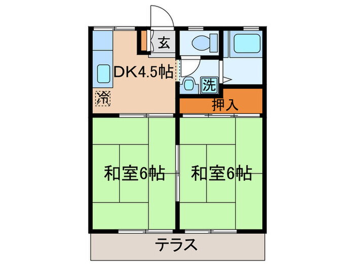 神奈川県川崎市中原区新城中町 武蔵新城駅 2DK アパート 賃貸物件詳細