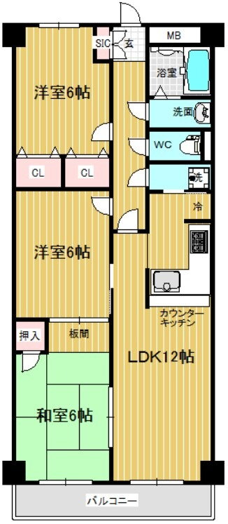 静岡県浜松市中央区城北２ 3LDK マンション 賃貸物件詳細