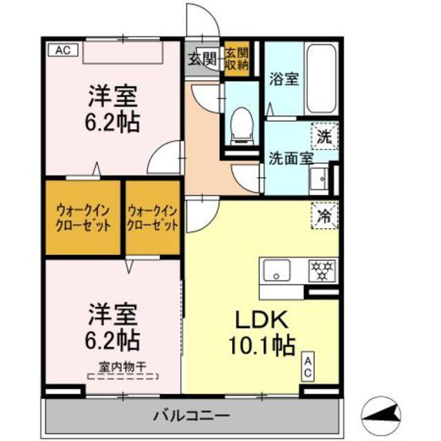 神奈川県綾瀬市深谷中６ 海老名駅 2LDK アパート 賃貸物件詳細