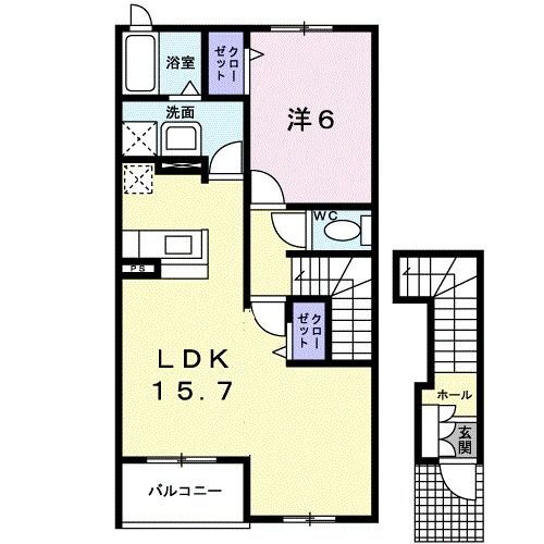 栃木県宇都宮市茂原町 雀宮駅 1LDK アパート 賃貸物件詳細