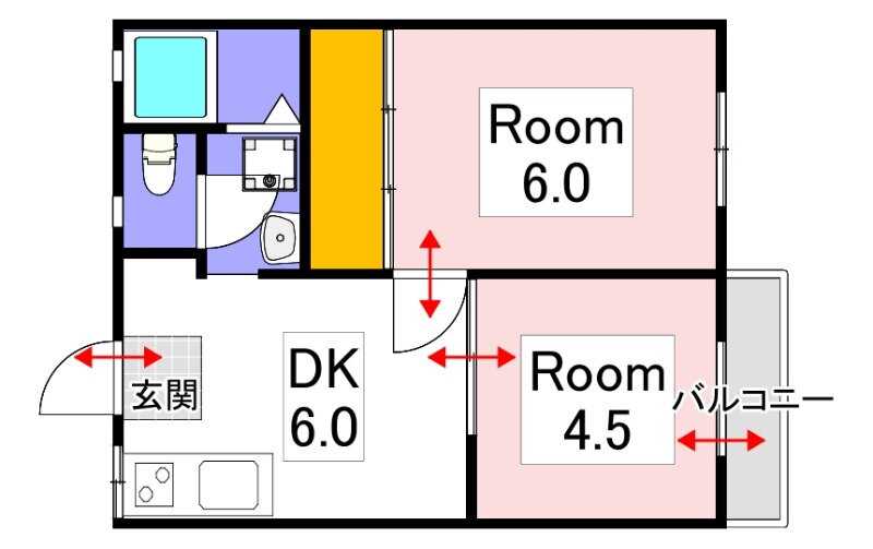 岡山県岡山市中区平井７ 東山岡電ミュージアム駅 2DK アパート 賃貸物件詳細