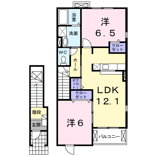 和歌山県御坊市藤田町吉田 御坊駅 2LDK アパート 賃貸物件詳細