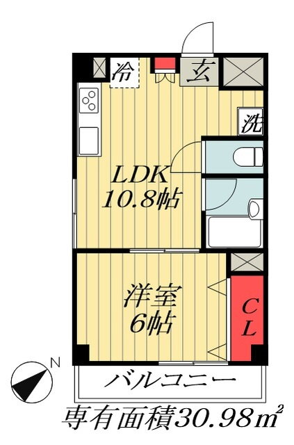 千葉県船橋市二子町 下総中山駅 1DK マンション 賃貸物件詳細