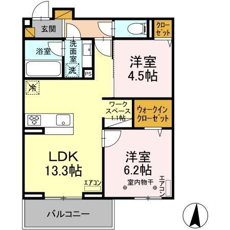 千葉県柏市柏 柏の葉キャンパス駅 2LDK アパート 賃貸物件詳細