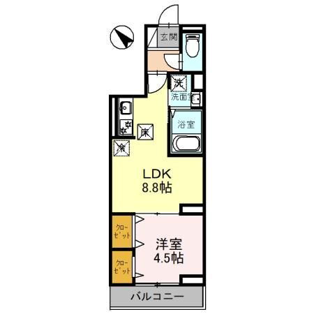 （仮）Ｄ－ＲＯＯＭ白子１丁目Ｂ棟 1階 1LDK 賃貸物件詳細