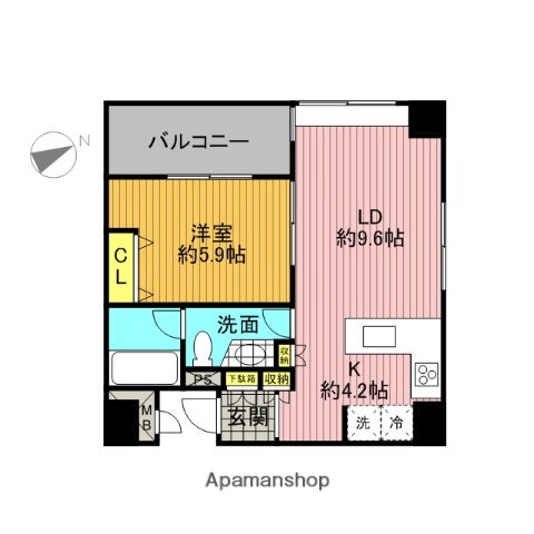 神奈川県横浜市西区北幸２ 横浜駅 1LDK マンション 賃貸物件詳細