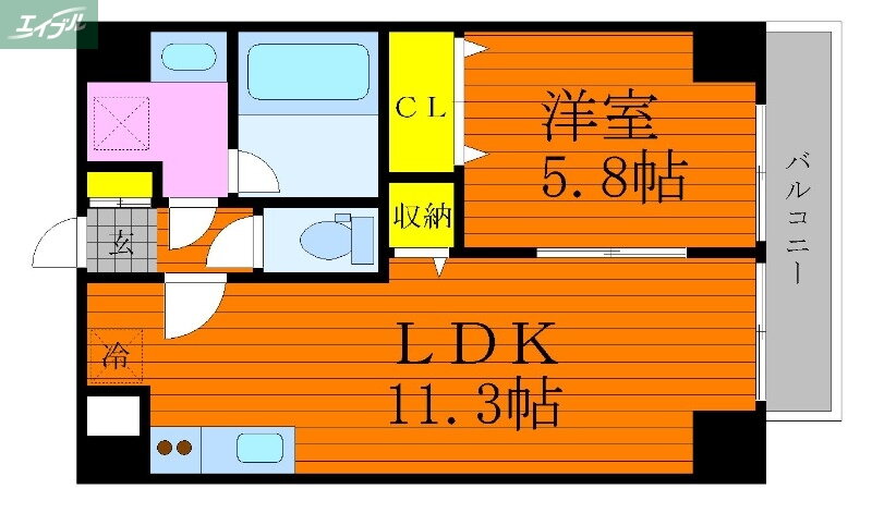 岡山県岡山市南区新保 備前西市駅 1LDK マンション 賃貸物件詳細