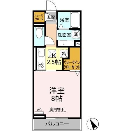 愛知県豊川市古宿町中通 豊川駅 1K アパート 賃貸物件詳細
