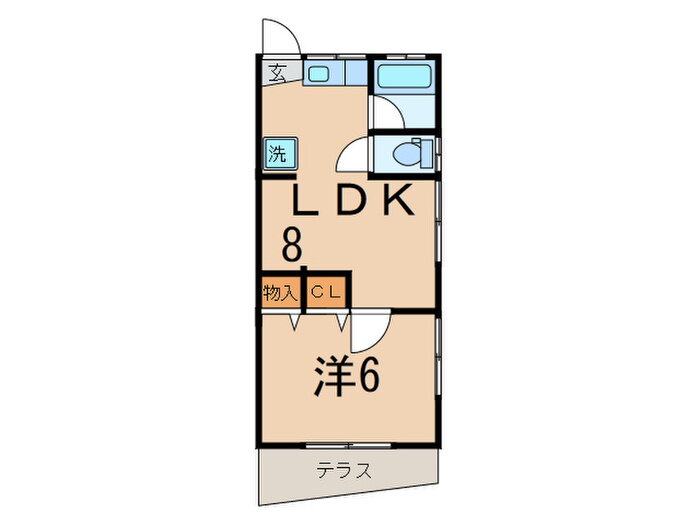花輪荘 1階 1LDK 賃貸物件詳細