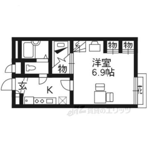 大阪府枚方市津田西町２ 津田駅 1K アパート 賃貸物件詳細