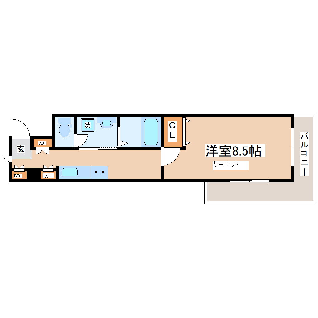 宮城県仙台市太白区富沢３ 富沢駅 1K マンション 賃貸物件詳細