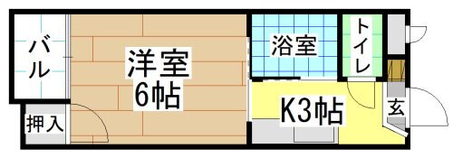 福岡県北九州市戸畑区天神２ 九州工大前駅 1K マンション 賃貸物件詳細