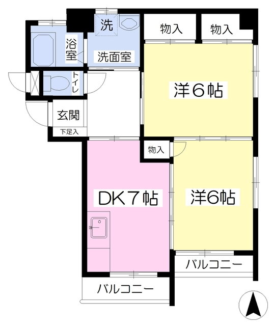 愛媛県松山市木屋町３ 木屋町駅 2DK マンション 賃貸物件詳細