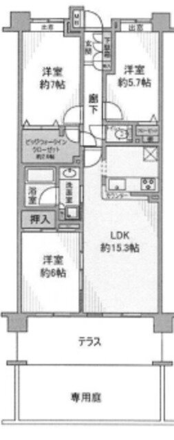 神奈川県横浜市港北区樽町２ 綱島駅 3LDK マンション 賃貸物件詳細