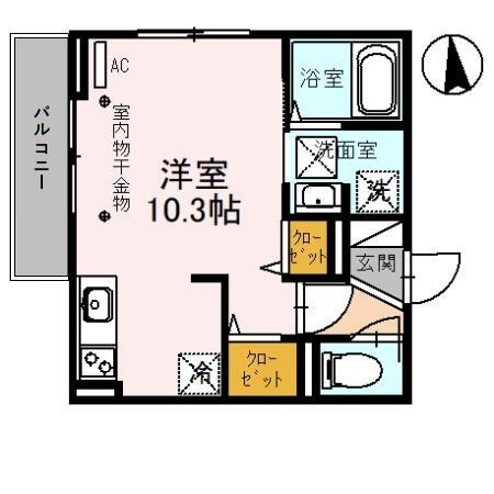 富山県高岡市赤祖父 高岡駅 ワンルーム アパート 賃貸物件詳細
