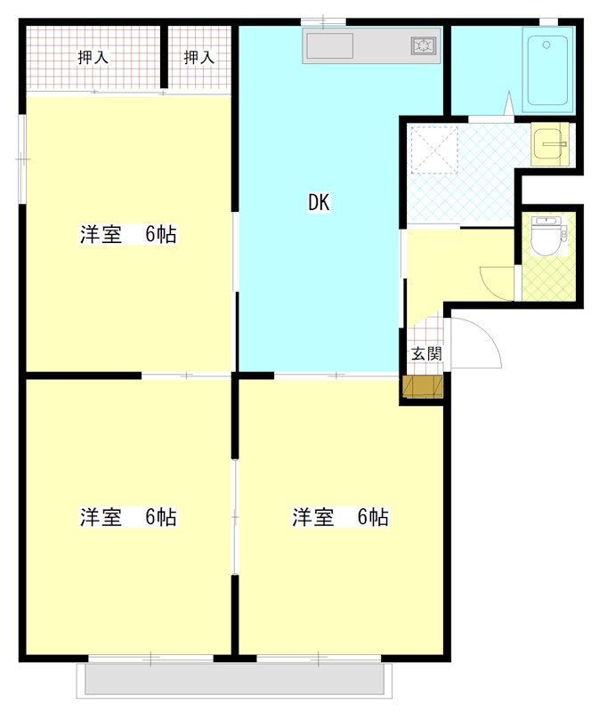 茨城県那珂郡東海村大字舟石川 東海駅 3DK アパート 賃貸物件詳細