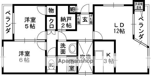 大阪府羽曳野市誉田３ 古市駅 2LDK マンション 賃貸物件詳細