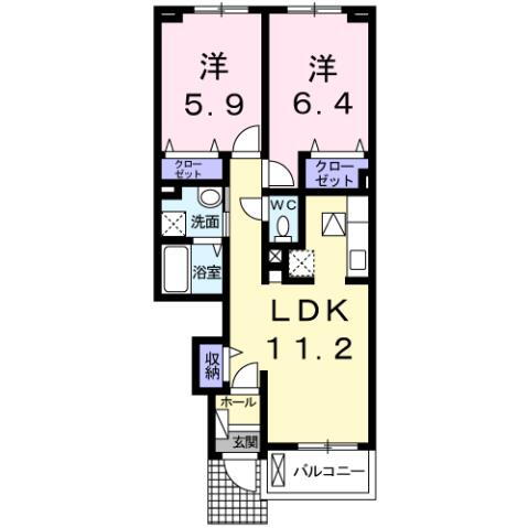 静岡県浜松市中央区高塚町 高塚駅 2LDK アパート 賃貸物件詳細