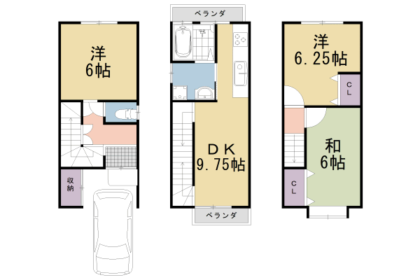 京都市南区久世大藪町戸建 3DK 賃貸物件詳細