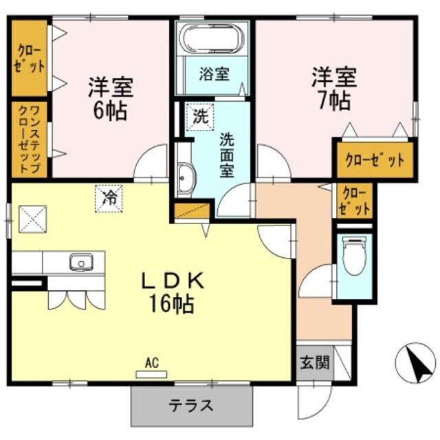 岡山県倉敷市連島町連島 浦田駅 2LDK アパート 賃貸物件詳細