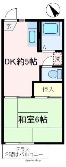 埼玉県狭山市入間川２ 狭山市駅 1DK アパート 賃貸物件詳細