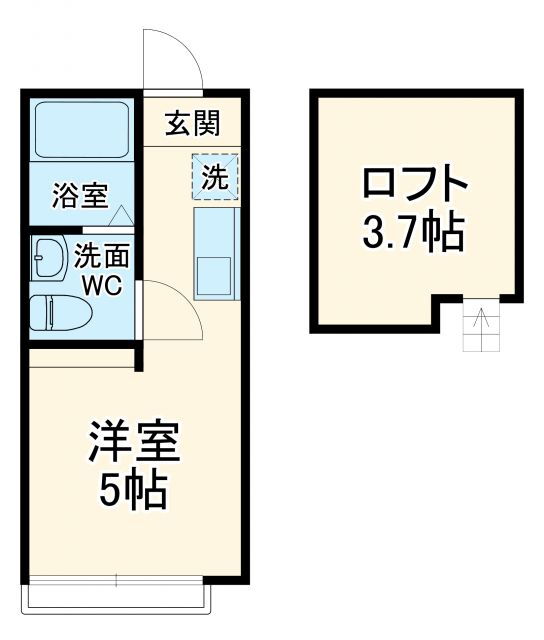 パレス杉田Ｖ 1階 ワンルーム 賃貸物件詳細