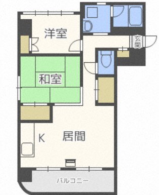 ローヤルハイツ南３条 6階 2LDK 賃貸物件詳細