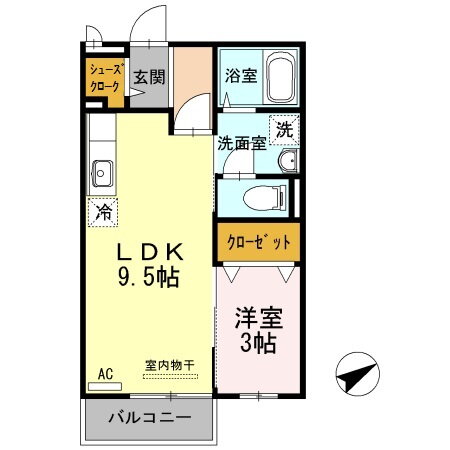 ソレイユ　７ 2階 1LDK 賃貸物件詳細