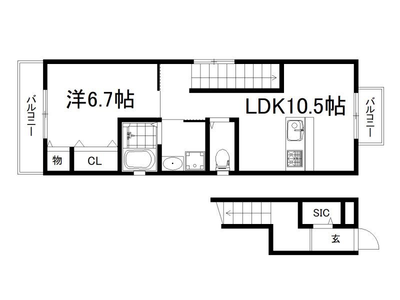 京都府京都市伏見区深草上横縄町 伏見稲荷駅 1LDK アパート 賃貸物件詳細