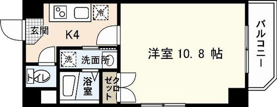 広島県広島市中区富士見町 八丁堀駅 1K マンション 賃貸物件詳細