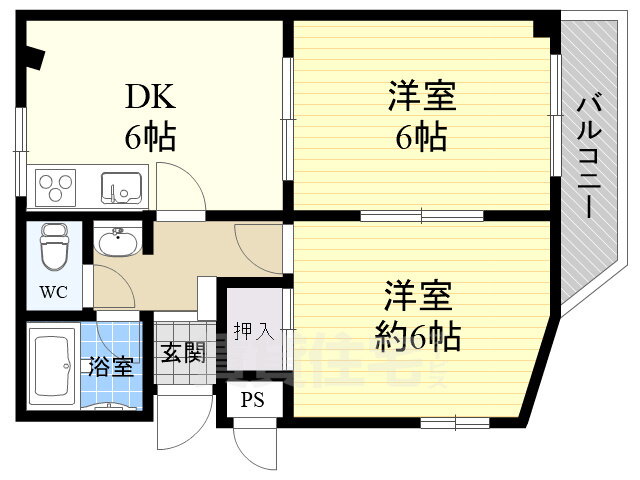 大阪府大阪市住之江区南加賀屋４ 住之江公園駅 2DK マンション 賃貸物件詳細
