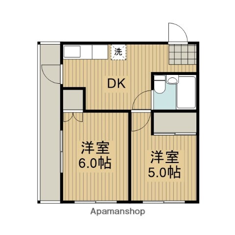 神奈川県相模原市中央区陽光台４ 上溝駅 2DK マンション 賃貸物件詳細