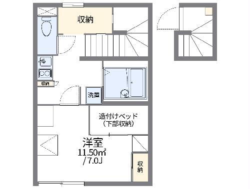 レオパレスロッソ 2階 1K 賃貸物件詳細