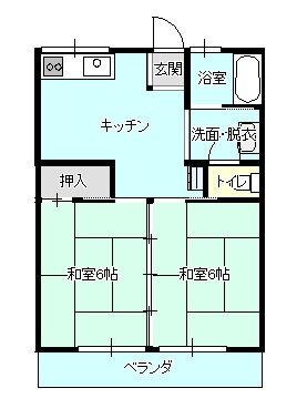 泉コーポ 2階 2DK 賃貸物件詳細