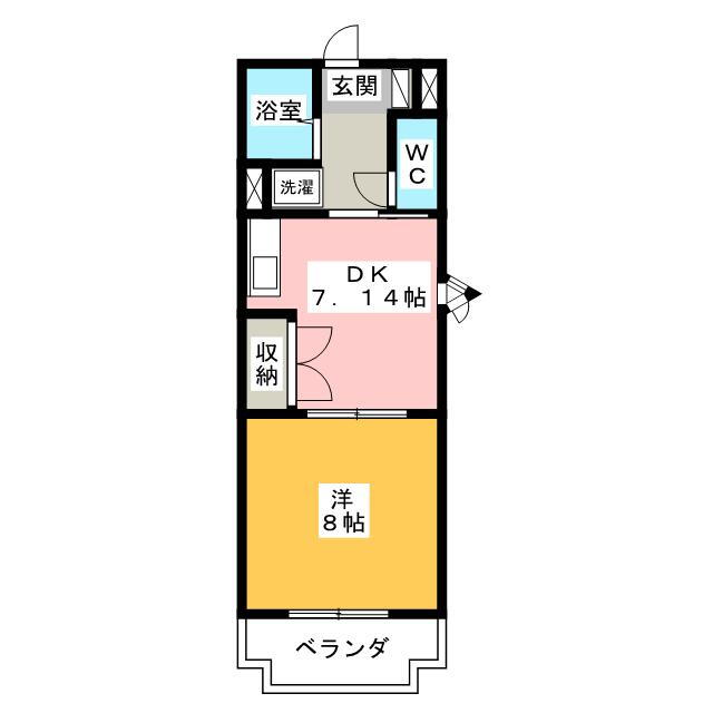 マンション蔵 2階 1DK 賃貸物件詳細