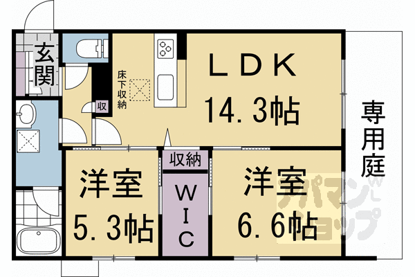 京都府京都市上京区茶屋町 丸太町駅 2LDK アパート 賃貸物件詳細