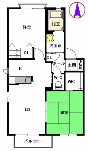 福岡県宮若市本城 直方駅 2LDK アパート 賃貸物件詳細