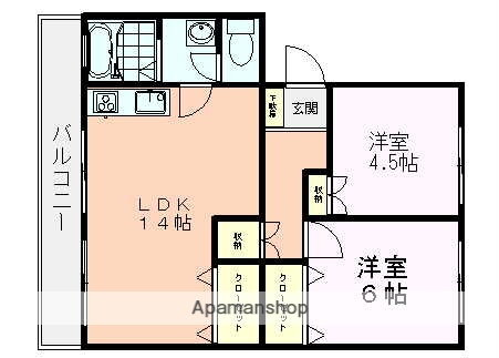 愛知県岡崎市上和田町字ヒソ畑 岡崎駅 2LDK マンション 賃貸物件詳細