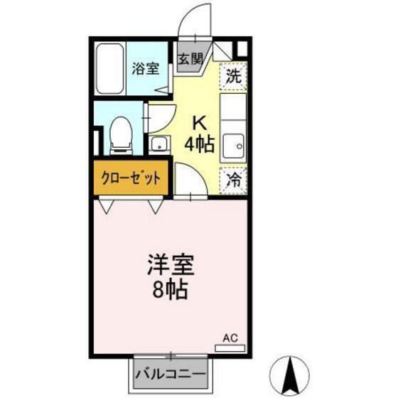 福島県郡山市田村町徳定字下河原 郡山駅 1K アパート 賃貸物件詳細