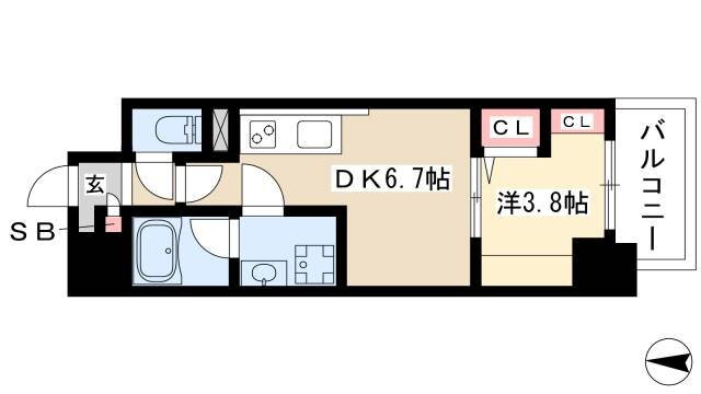 ポルタニグラ大須 10階 1DK 賃貸物件詳細