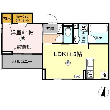 レスポワール・ド・牛田旭 3階 1LDK 賃貸物件詳細