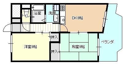 ハイムマツモト 3階 2DK 賃貸物件詳細